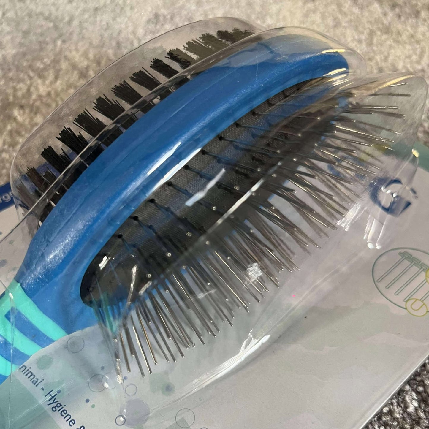 Brosse Vivog avec Picots métal Inoxydable & Poils Nylon - Coussin d'air Confort