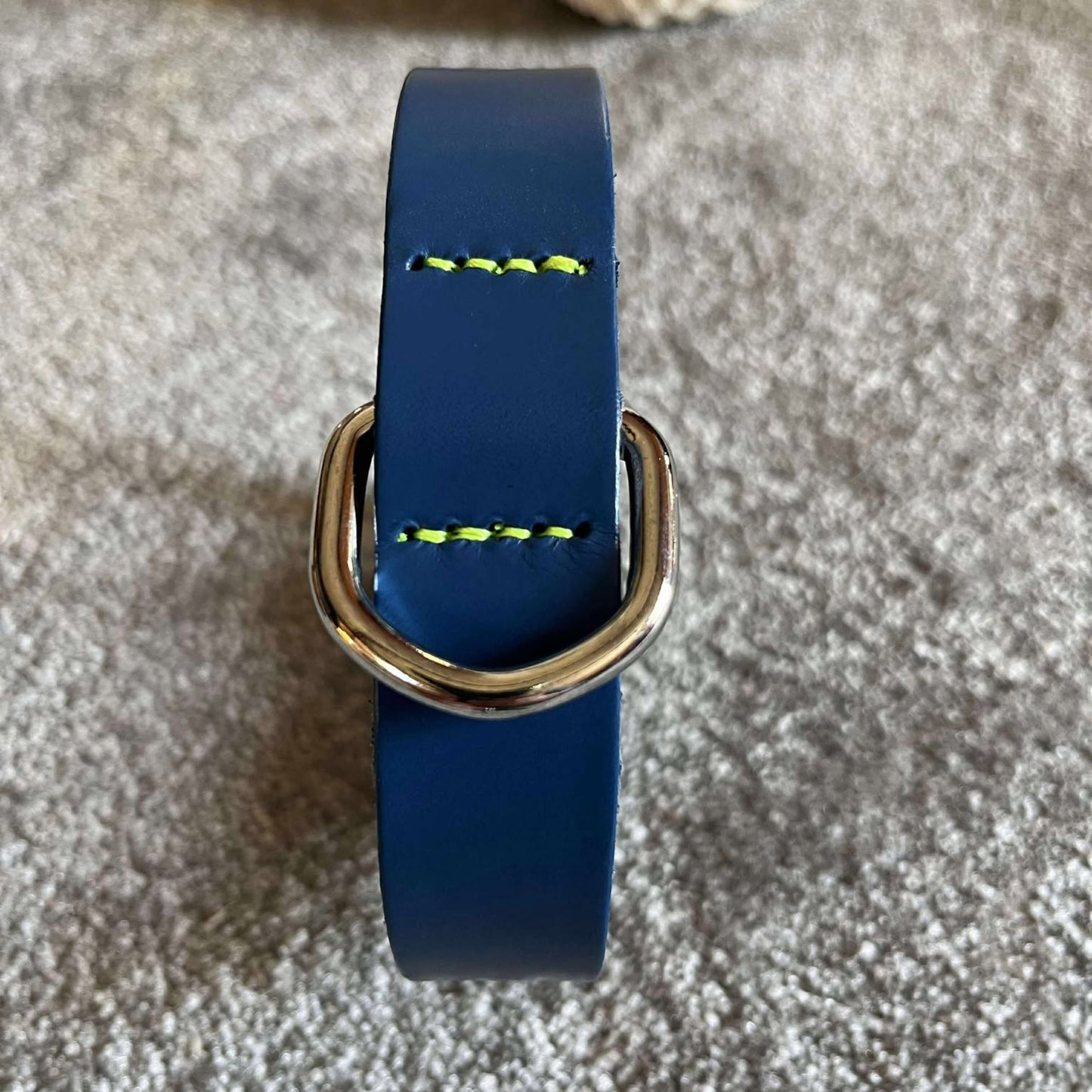 Collier Cuir Bleu Martin Sellier - Élégance & Robuste | Le Dressing du Chien