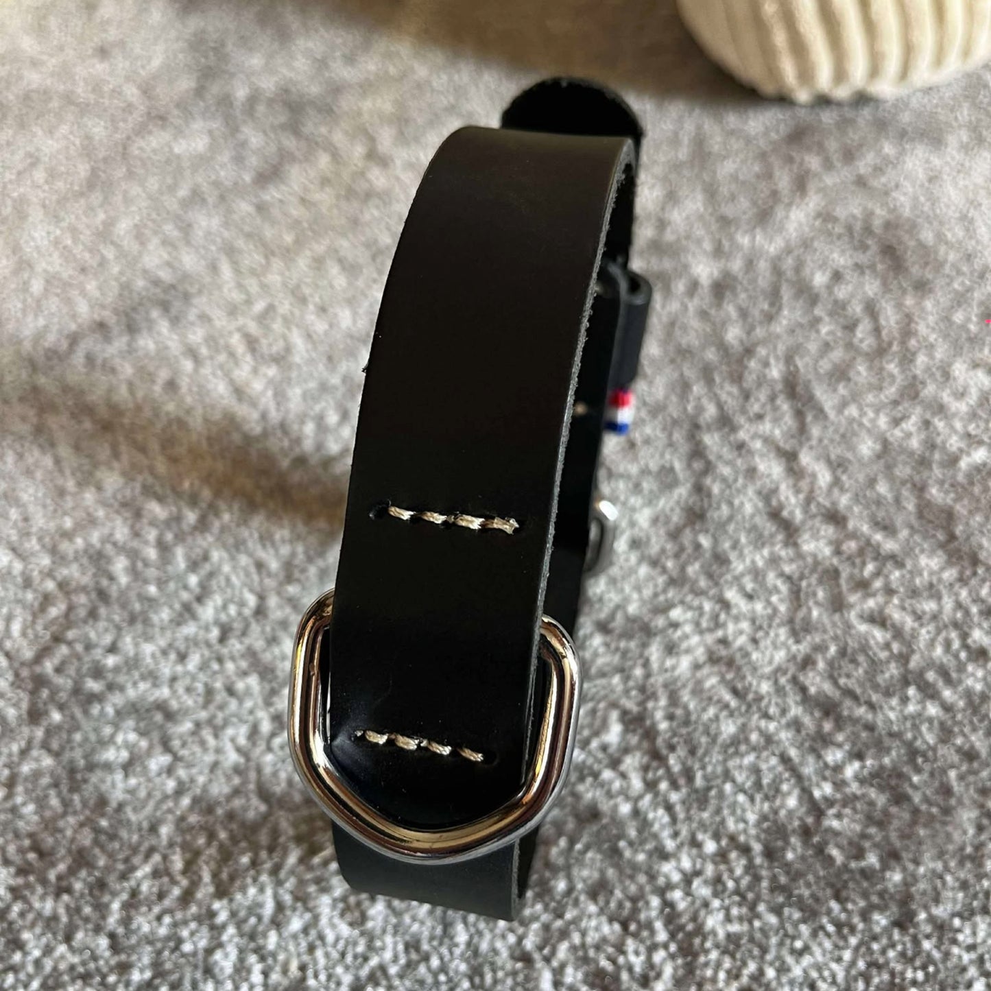 Collier Cuir Noir Martin Sellier - Élégance & Robuste | Le Dressing du Chien