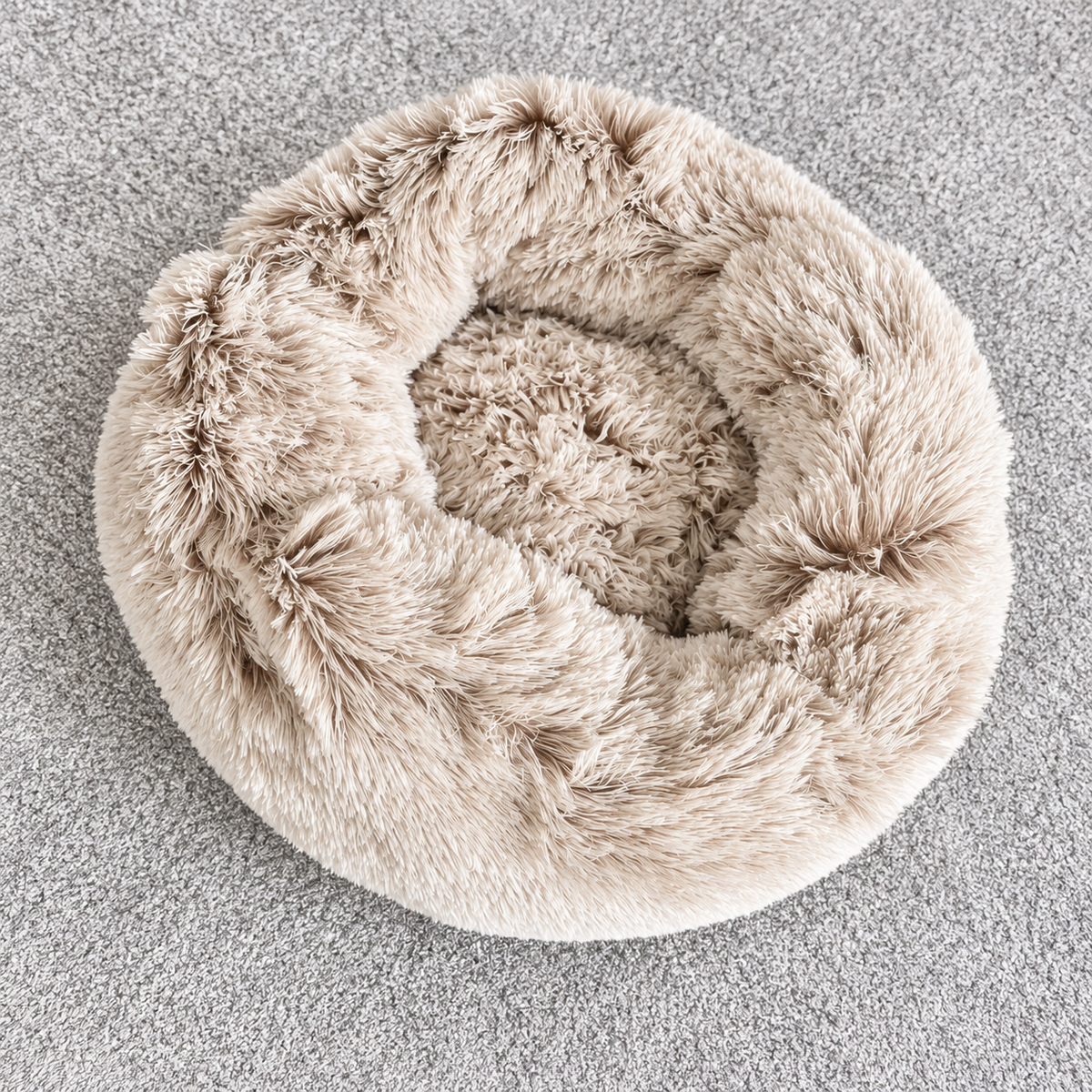 Coussin Poilu BoBBy Ultra Doux Beige pour Chien - Confort Apaisant & Anti-Stress - Haute Qualité | Le Dressing du Chien