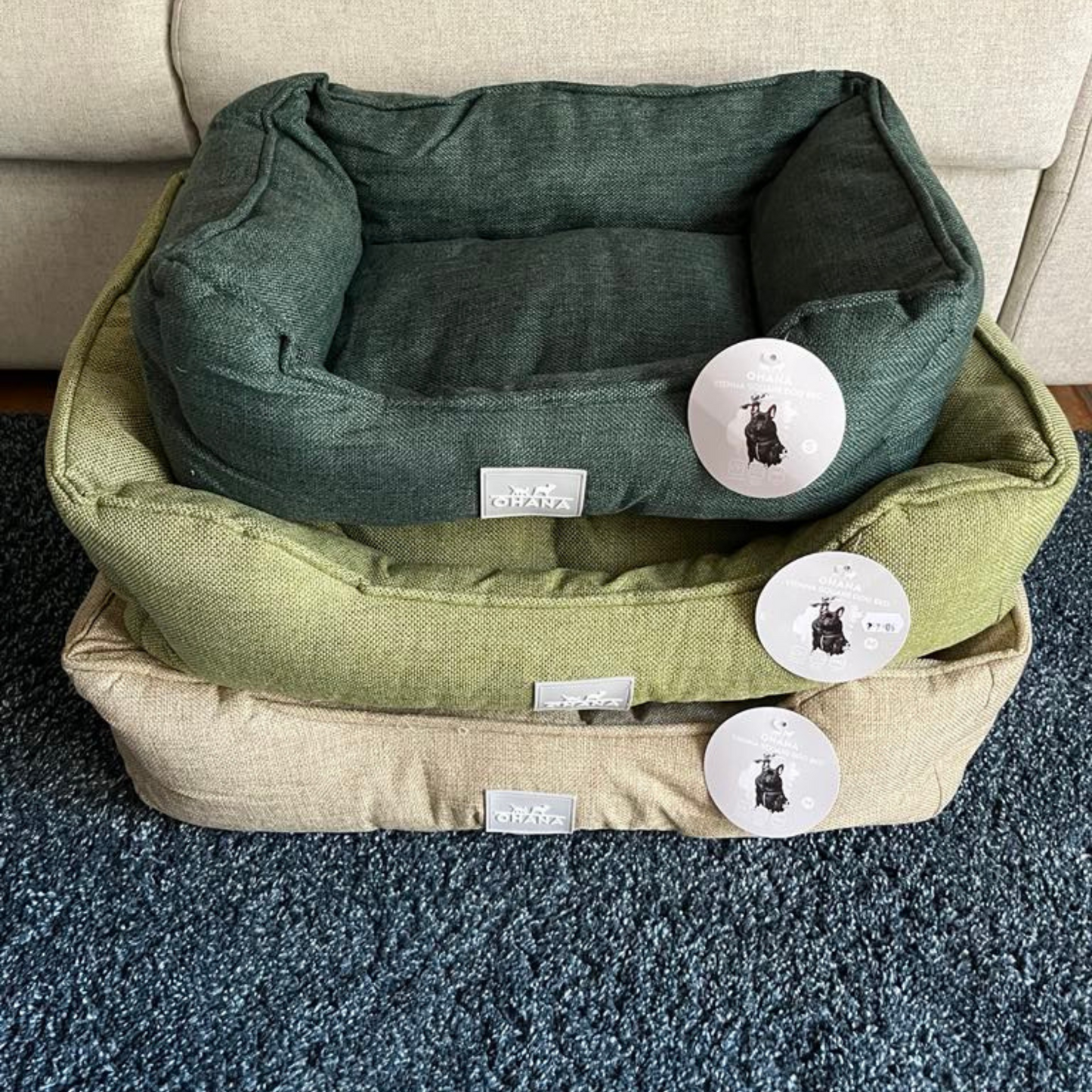 Panier vert clair Ohana - Confort & Élégance pour votre Compagnon | Le Dressing du Chien