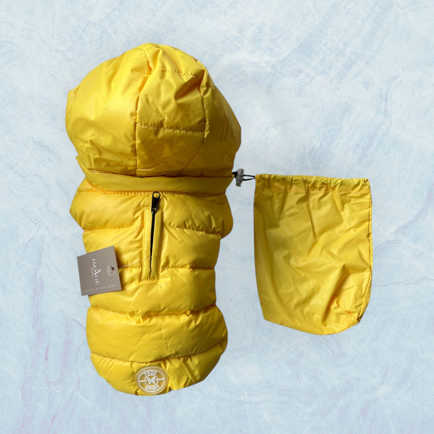 Doudoune Free Spirit -Jaune pour chien et chiot