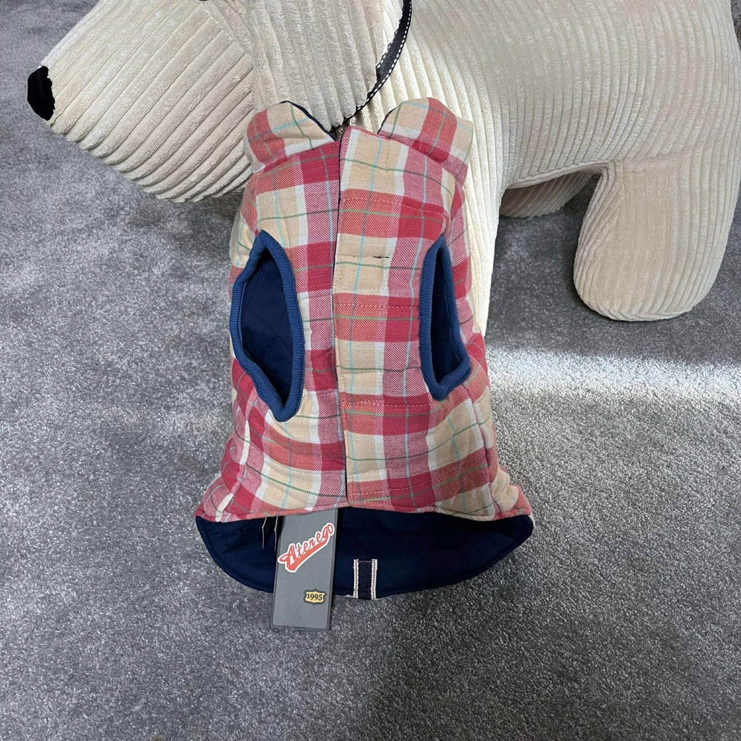 Manteau Réversible Vichy Rose & Beige & Bleu - Alter Ego Vichy Martin Sellier | Le Dressing du Chien