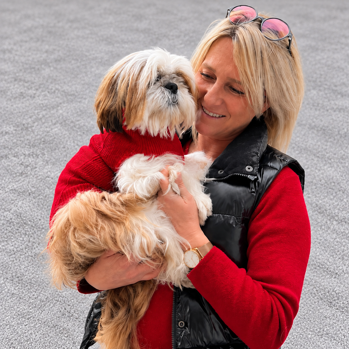 Pull Martin Sellier Alter Ego - Rouge | Le Dressing du Chien
