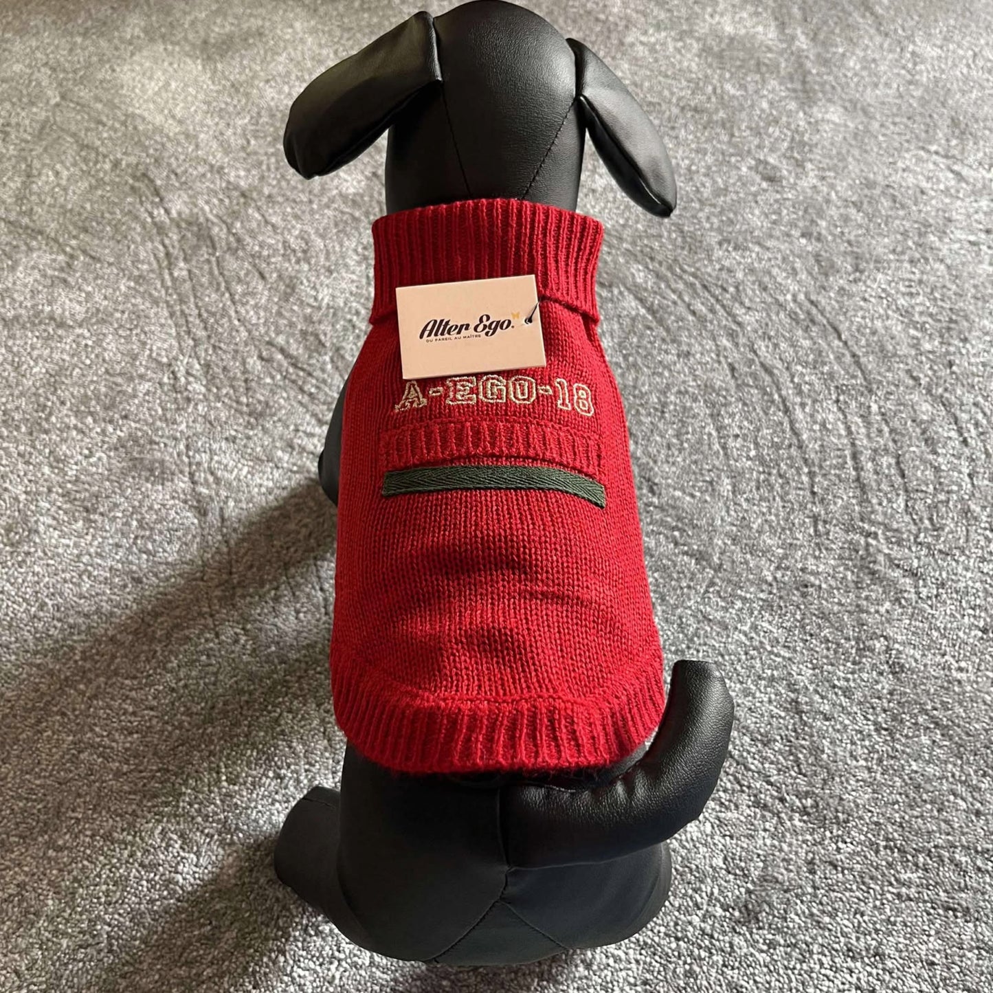 Pull Martin Sellier Alter Ego - Rouge | Le Dressing du Chien