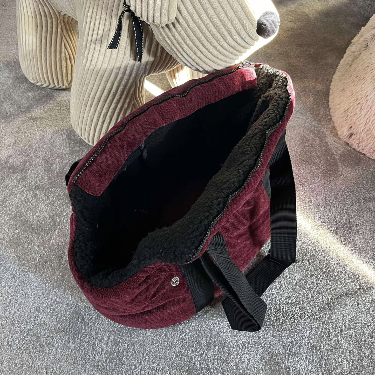 Sac de transport Bordeaux Martin Sellier | Le Dressing du Chien