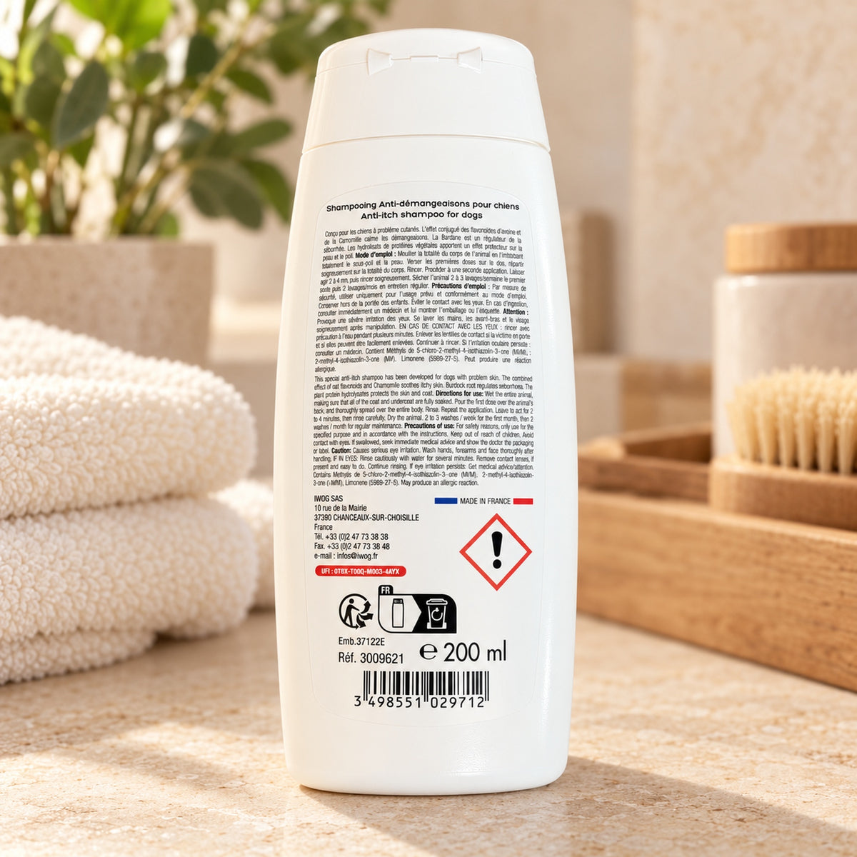 Shampoing Anti-Démangeaisons à la camomille Vivog - Made in France | Le Dressing du Chien