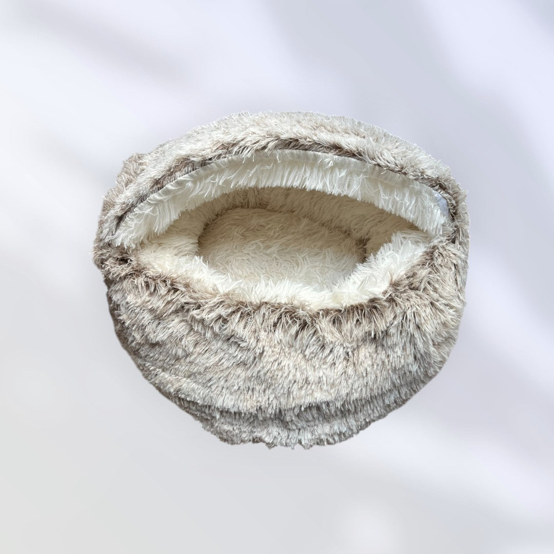 Coussin bulle BOBBY - poilu beige