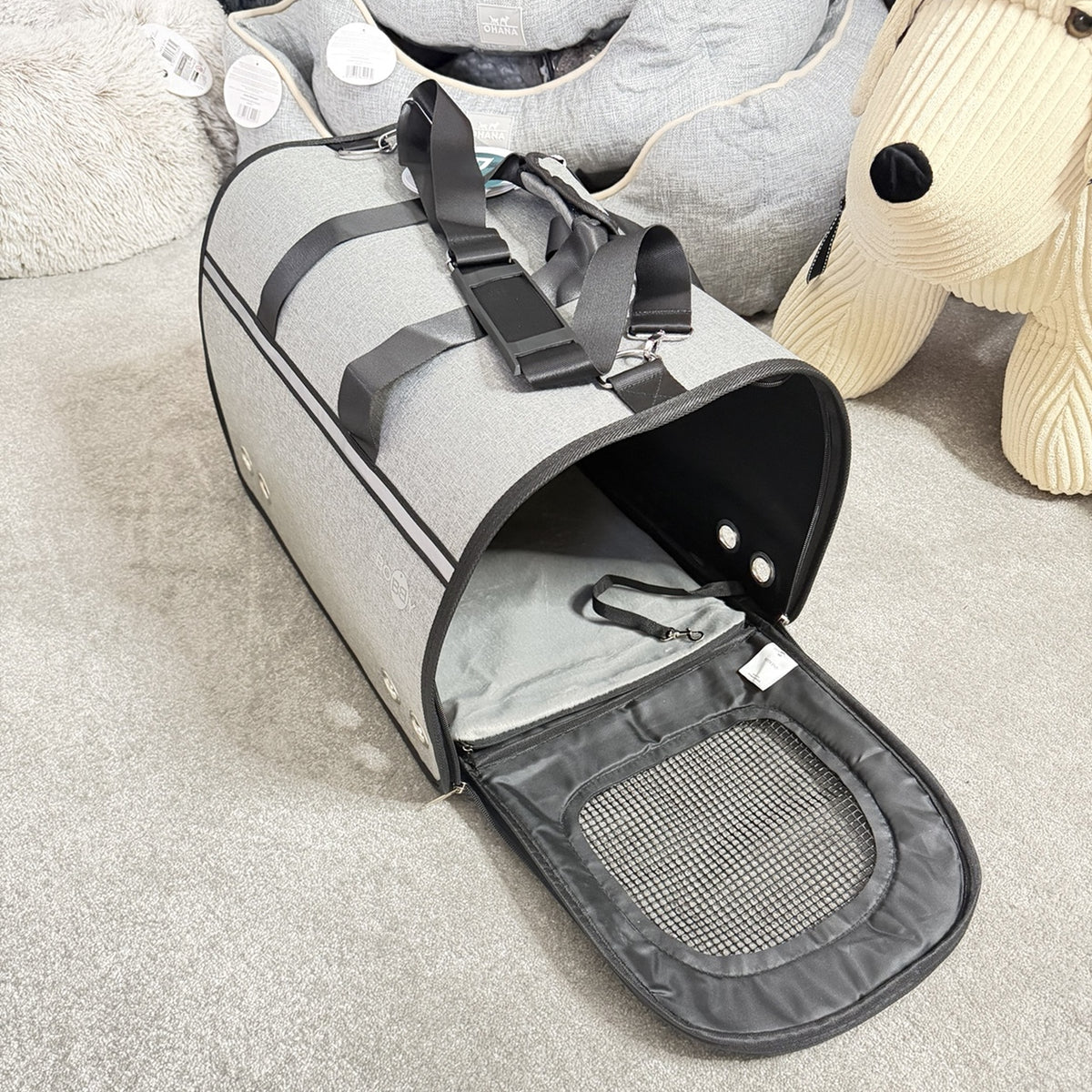 Sac de Transport BoBBy gris - 48 cm | Le Dressing du Chien