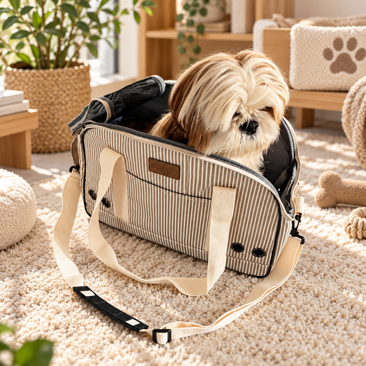 Sac de Transport pour Chien "Bobby" - Chic, Douillet et Pratique | Le Dressing du Chien