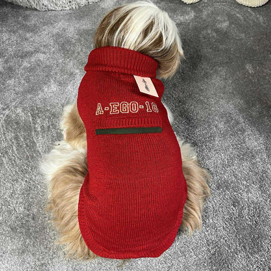 Pull Martin Sellier Alter Ego - Rouge | Le Dressing du Chien