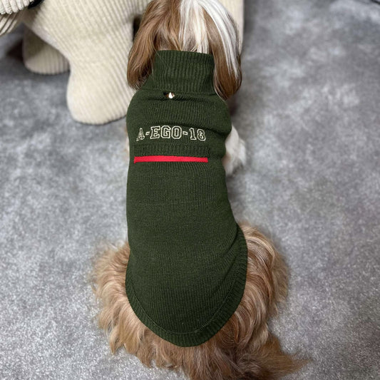 Pull Martin Sellier Alter Ego - Kaki | Le Dressing du Chien