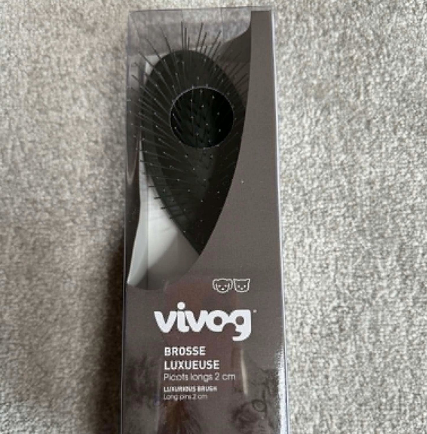 Brosse luxueuse à picots longs 2 cm - Spécial pelages denses | Le Dressing du Chien