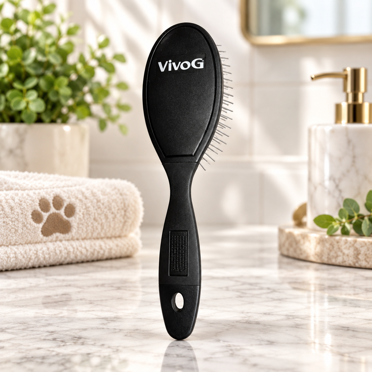 Brosse luxueuse à picots longs 2 cm - Spécial pelages denses | Le Dressing du Chien