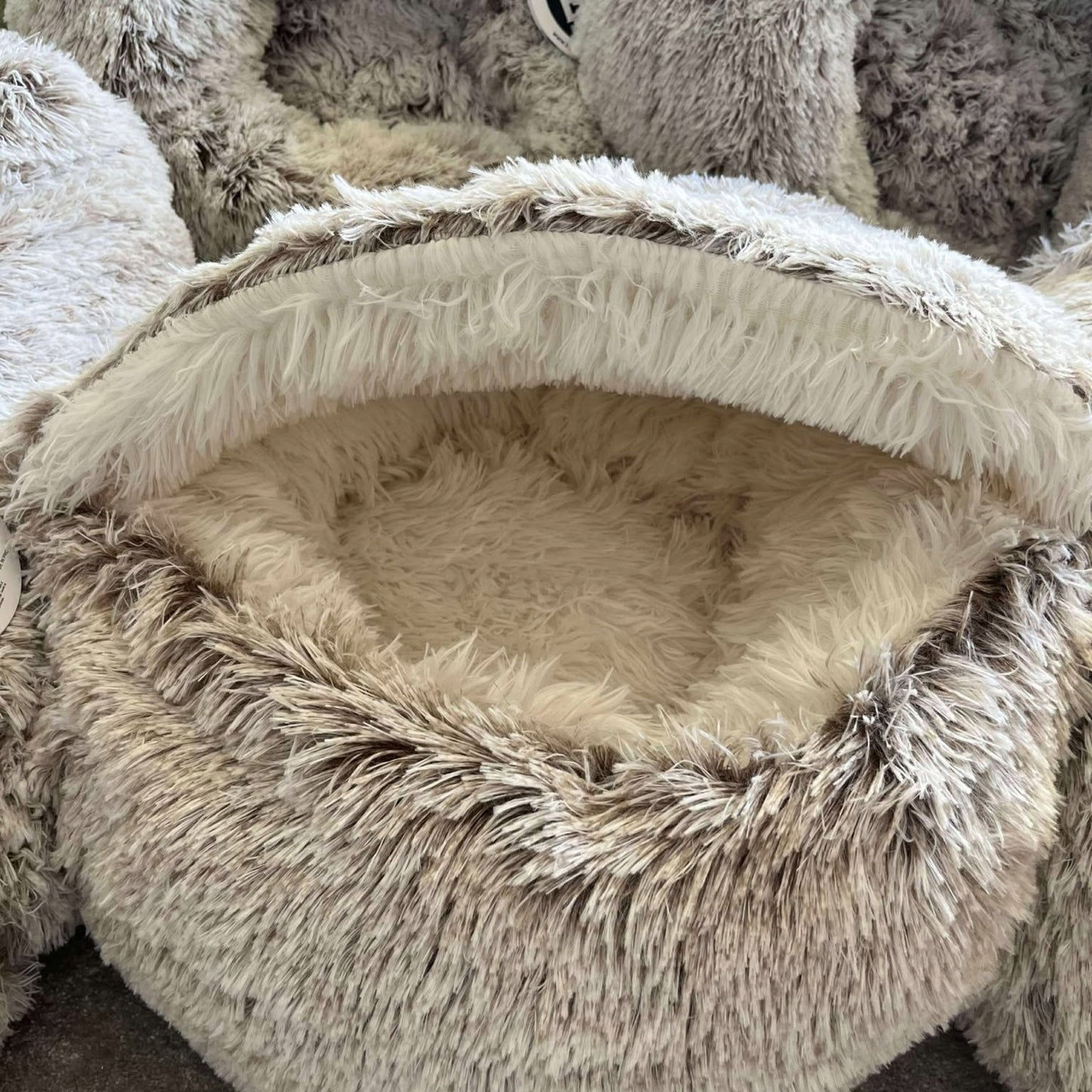 Coussin Bulle BoBBY Poilu Beige - Chien & Chat | Le Dressing du chien