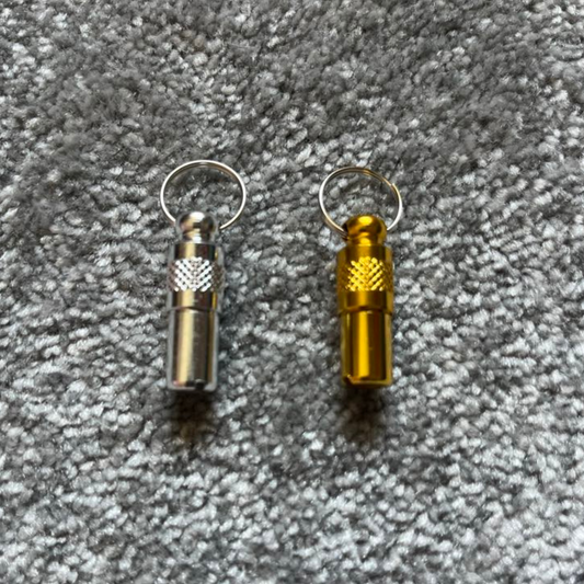 Tube pendentif neutre doré ou argenté