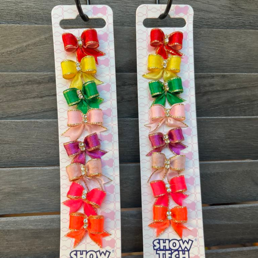 Nœuds Strass élastisques - Lot de 8 nœuds