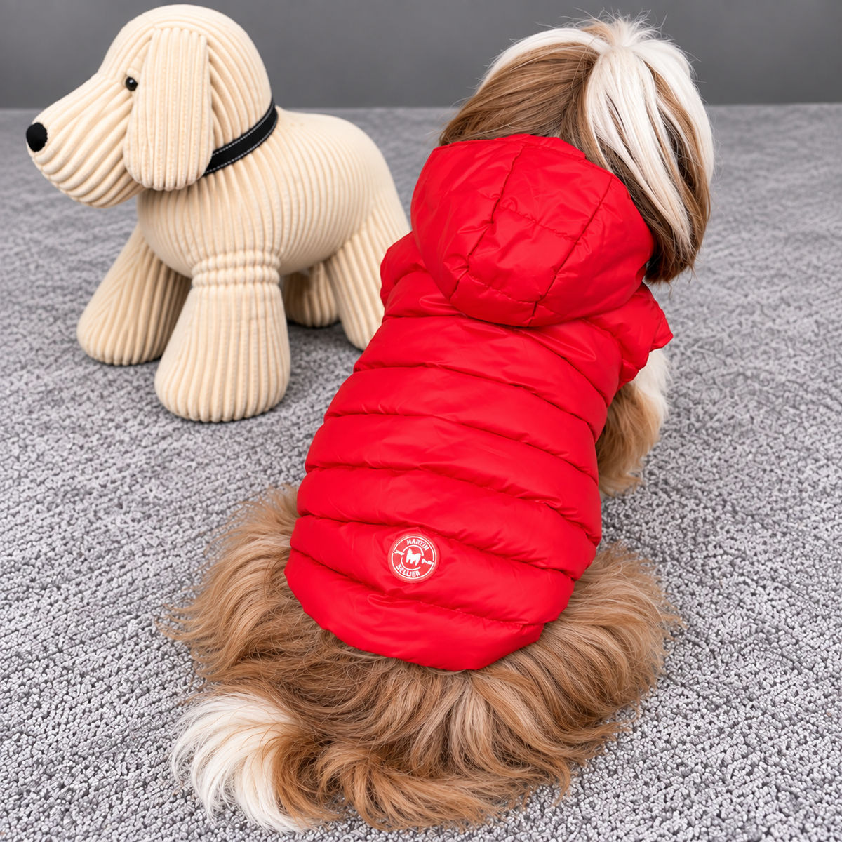 Doudoune Martin Sellier - Rouge | Le Dressing du Chien