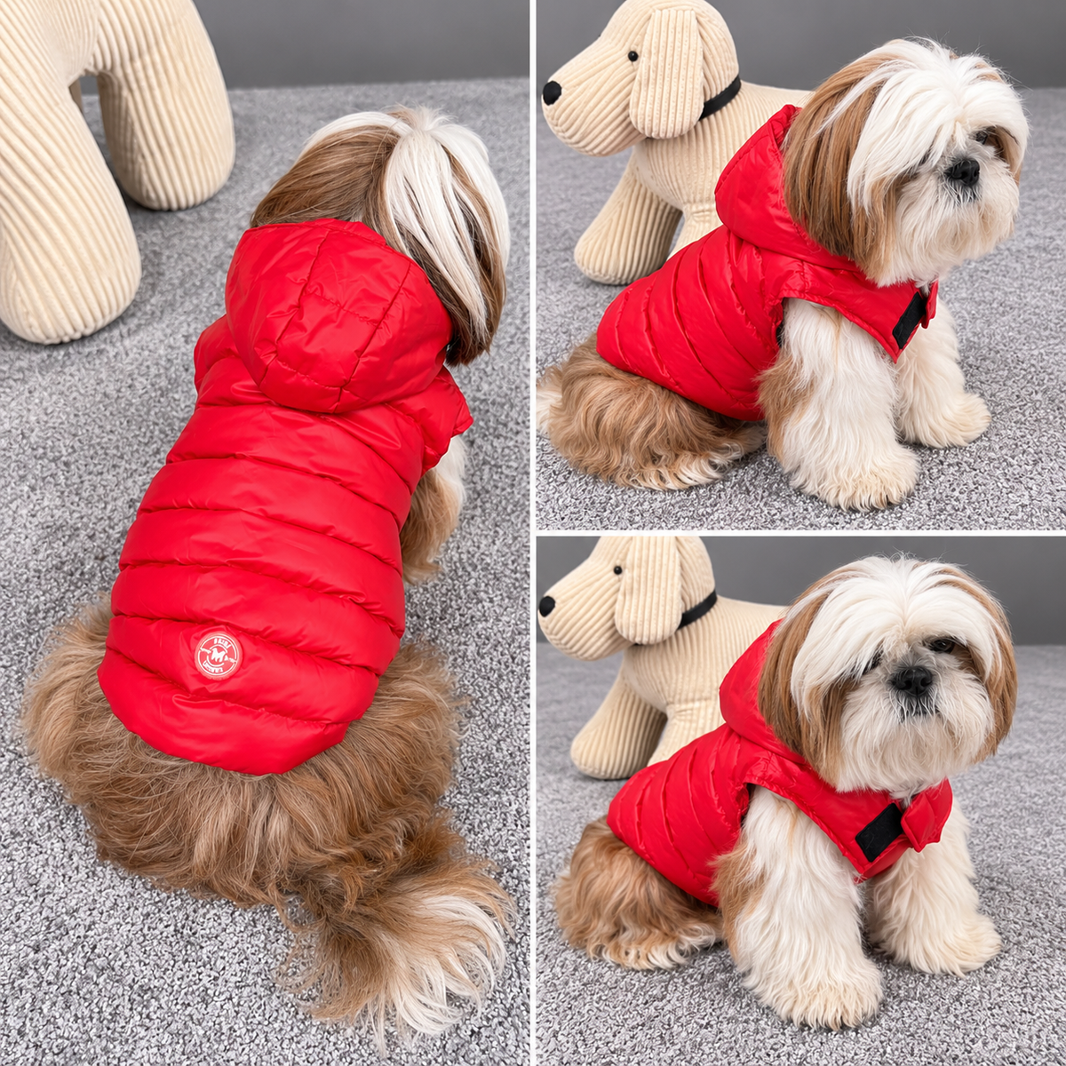 Doudoune Martin Sellier - Rouge | Le Dressing du Chien