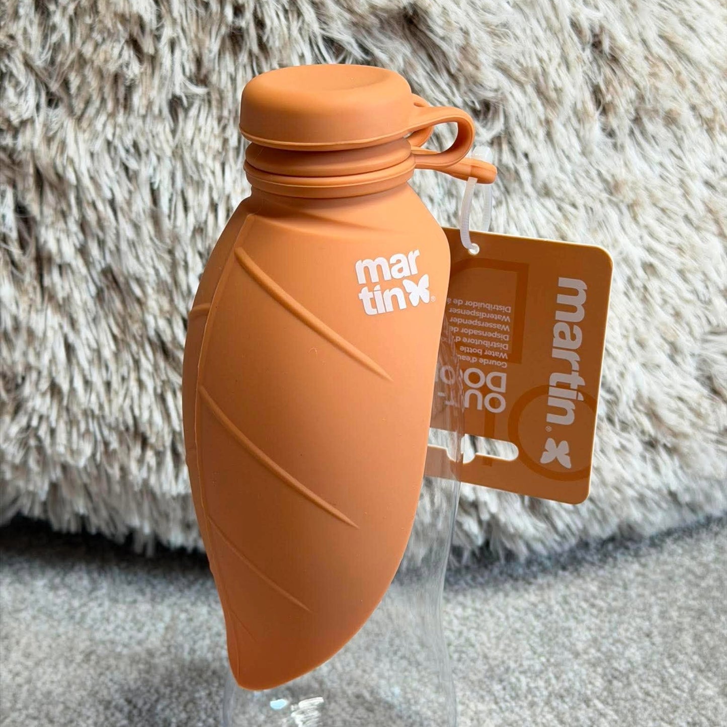 Gourde saumon pour chien Martin Sellier - Plastique & silicone | Le Dressing du Chien