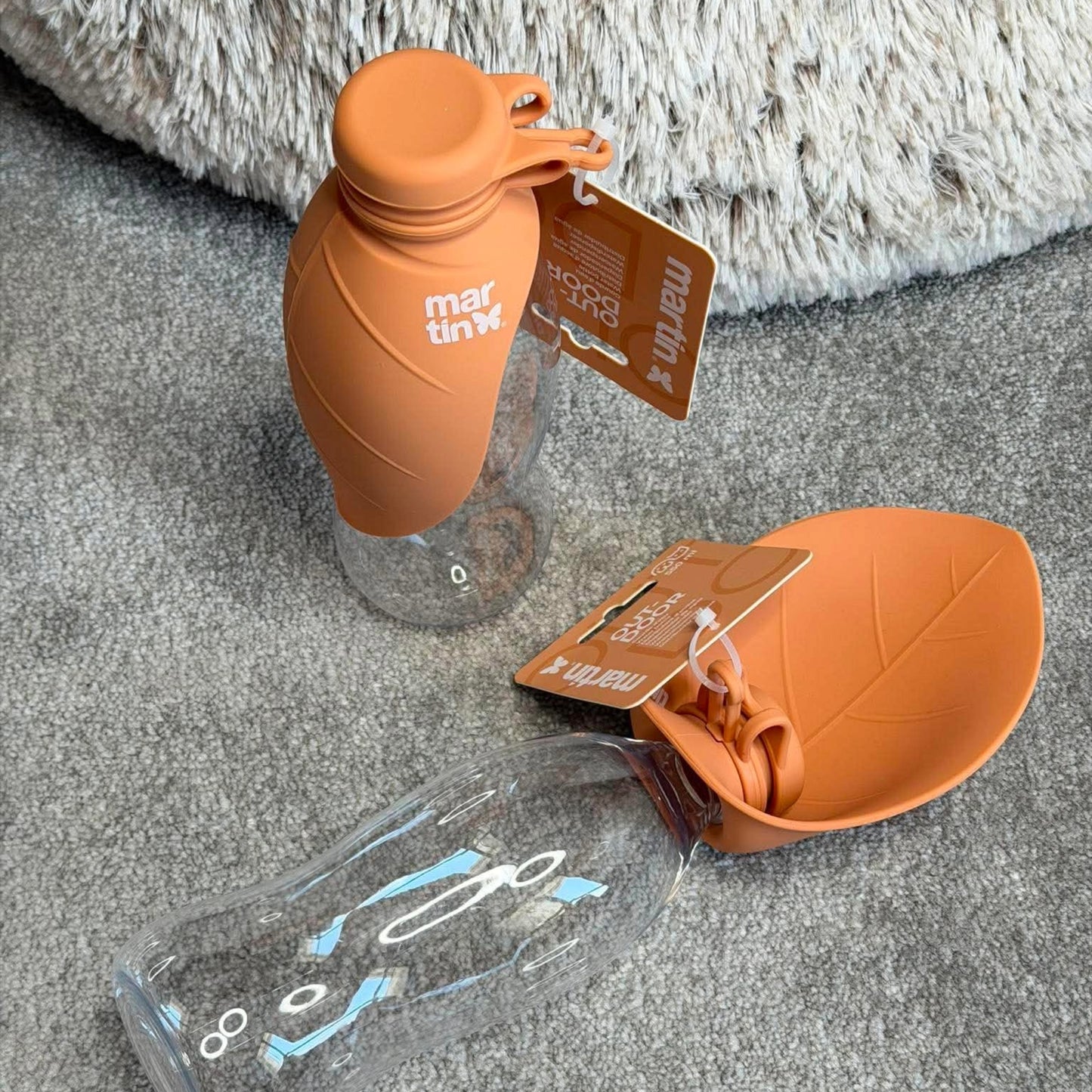 Gourde saumon pour chien Martin Sellier - Plastique & silicone | Le Dressing du Chien