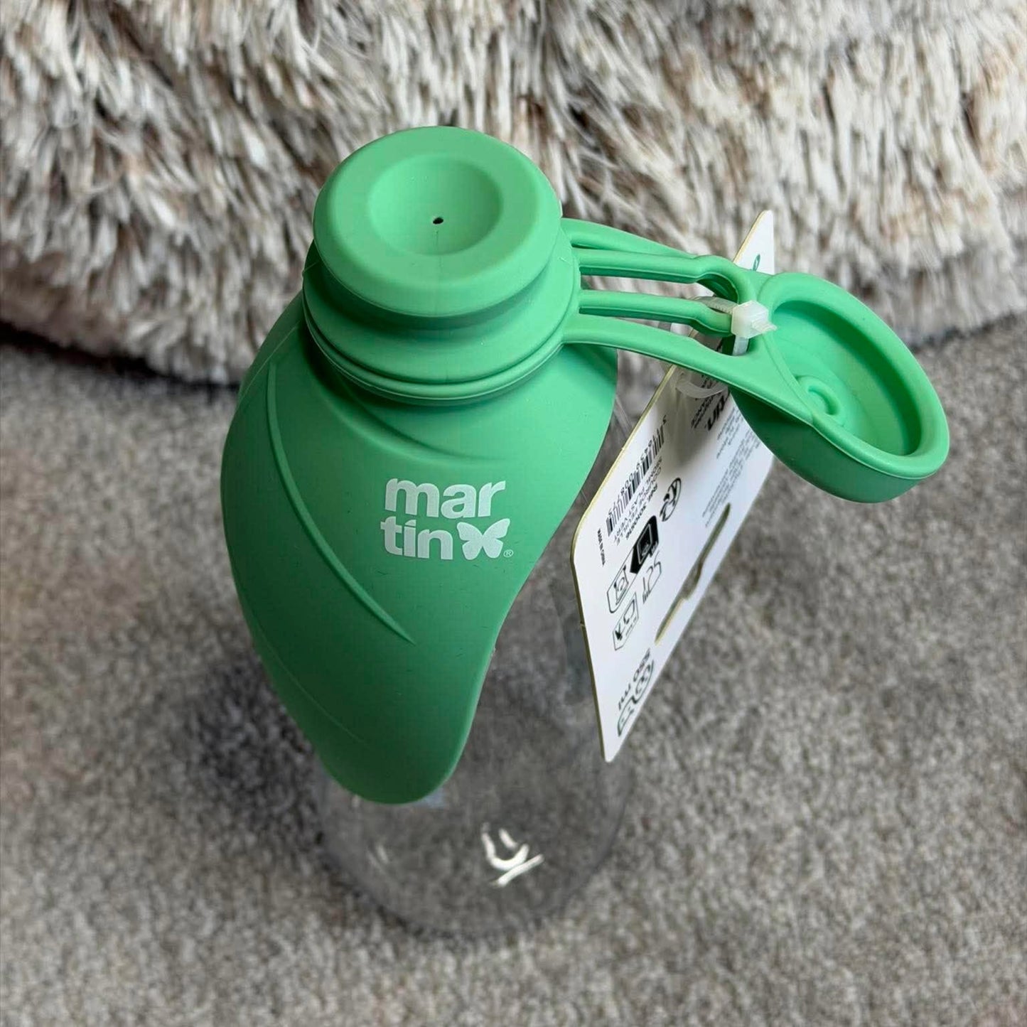 Gourde verte pour chien Martin Sellier - Plastique & silicone | Le Dressing du Chien