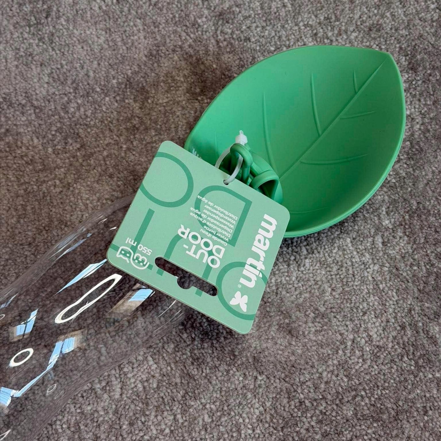Gourde verte pour chien Martin Sellier - Plastique & silicone | Le Dressing du Chien