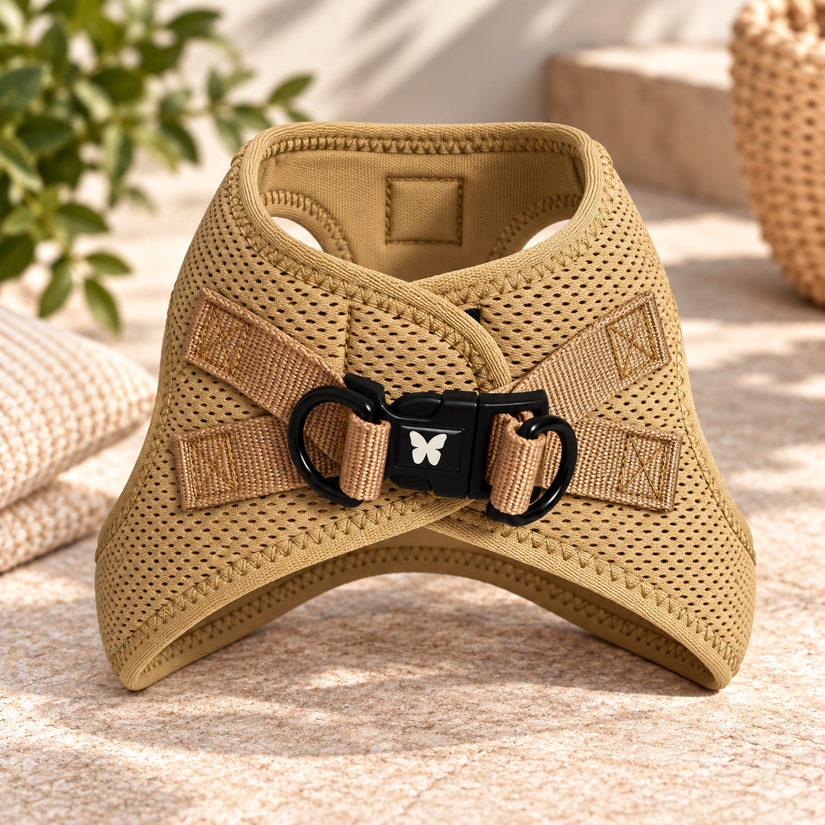 Harnais Martin Sellier Beige - Confort & Sécurité | Le Dressing du chien