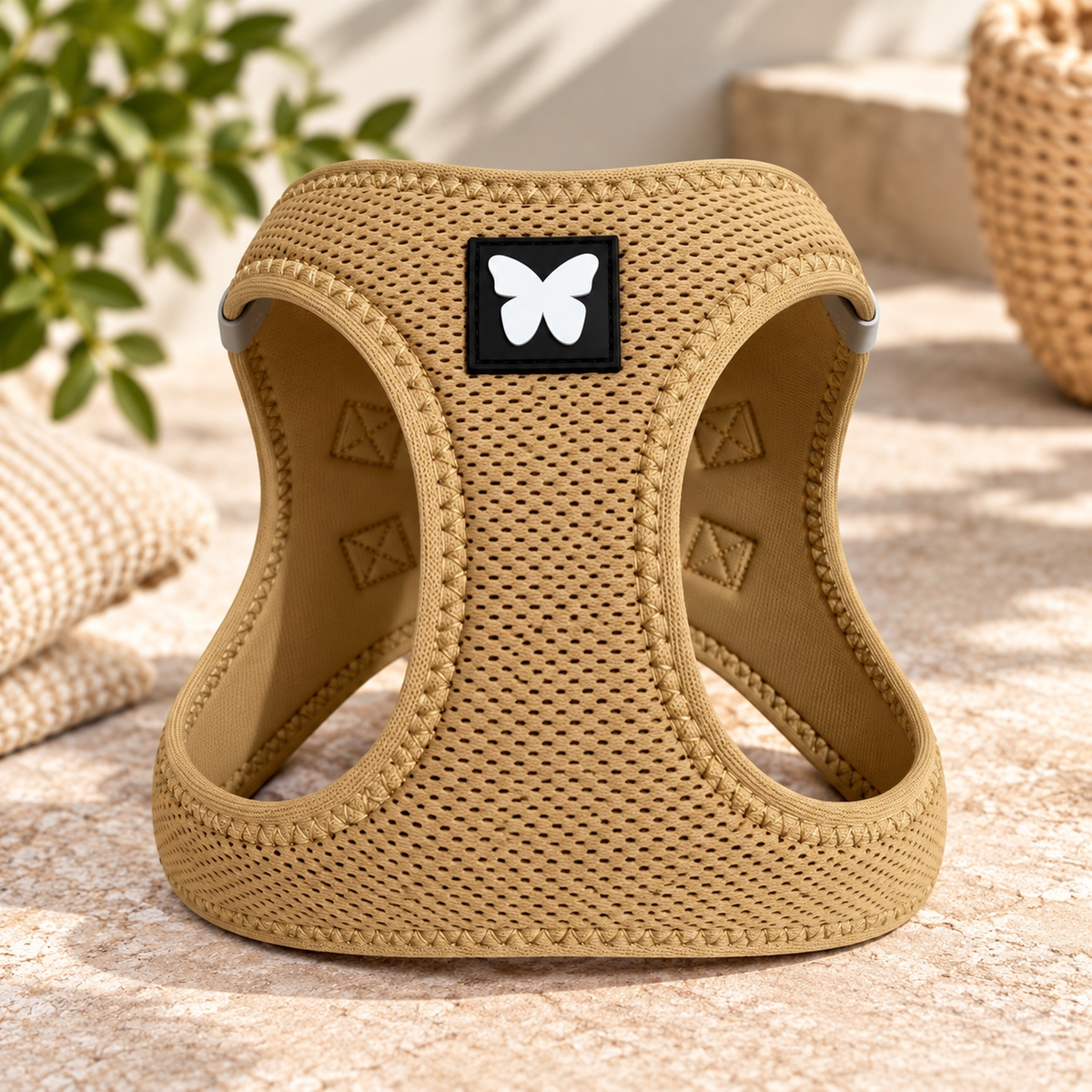 Harnais Martin Sellier Beige - Confort & Sécurité | Le Dressing du chien