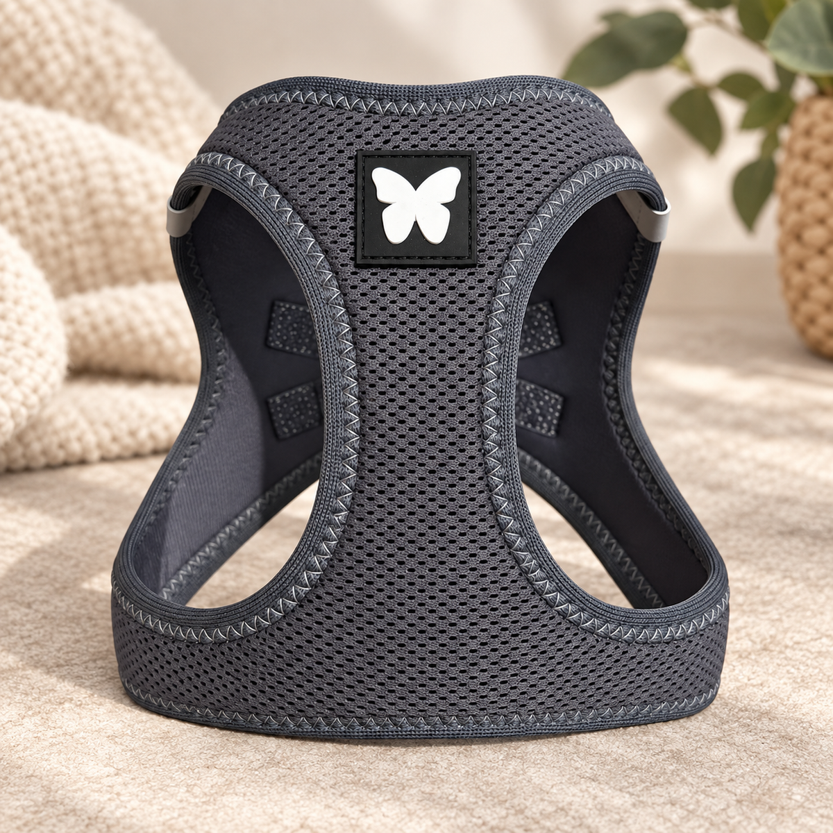 Harnais Martin Sellier Gris - Confort & Sécurité | Le Dressing du chien