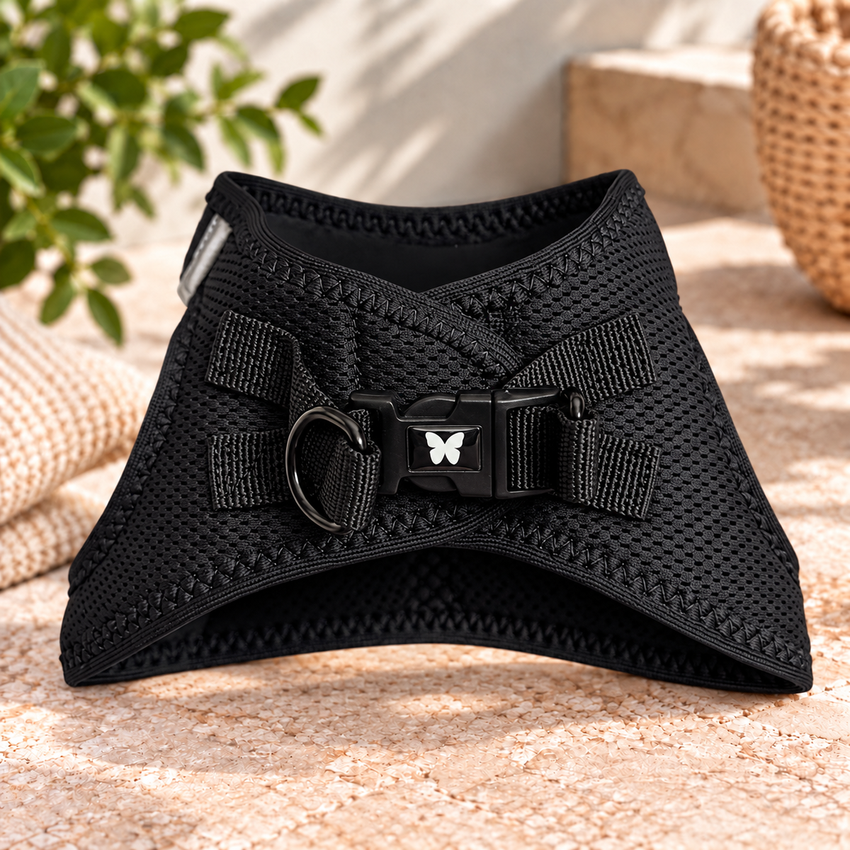 Harnais Martin Sellier Noir - Confort & Sécurité | Le Dressing du chien