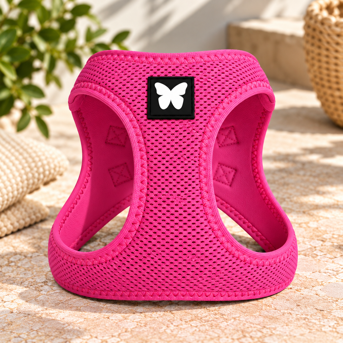 Harnais Martin Sellier Rose - Confort & Sécurité | Le Dressing du chien