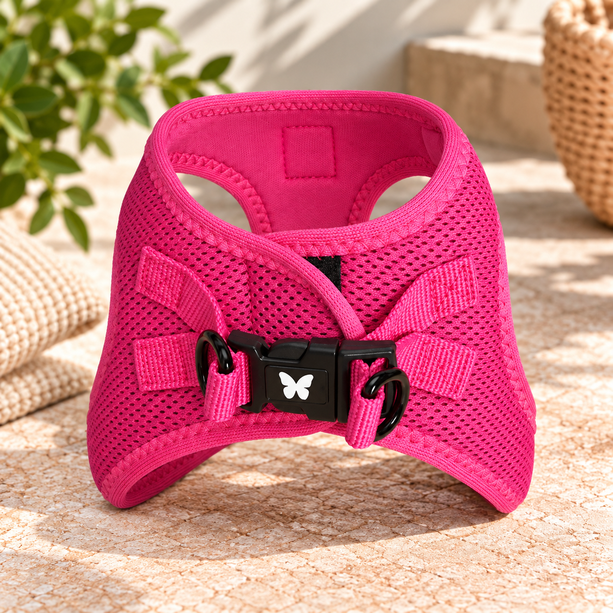 Harnais Martin Sellier Rose - Confort & Sécurité | Le Dressing du chien