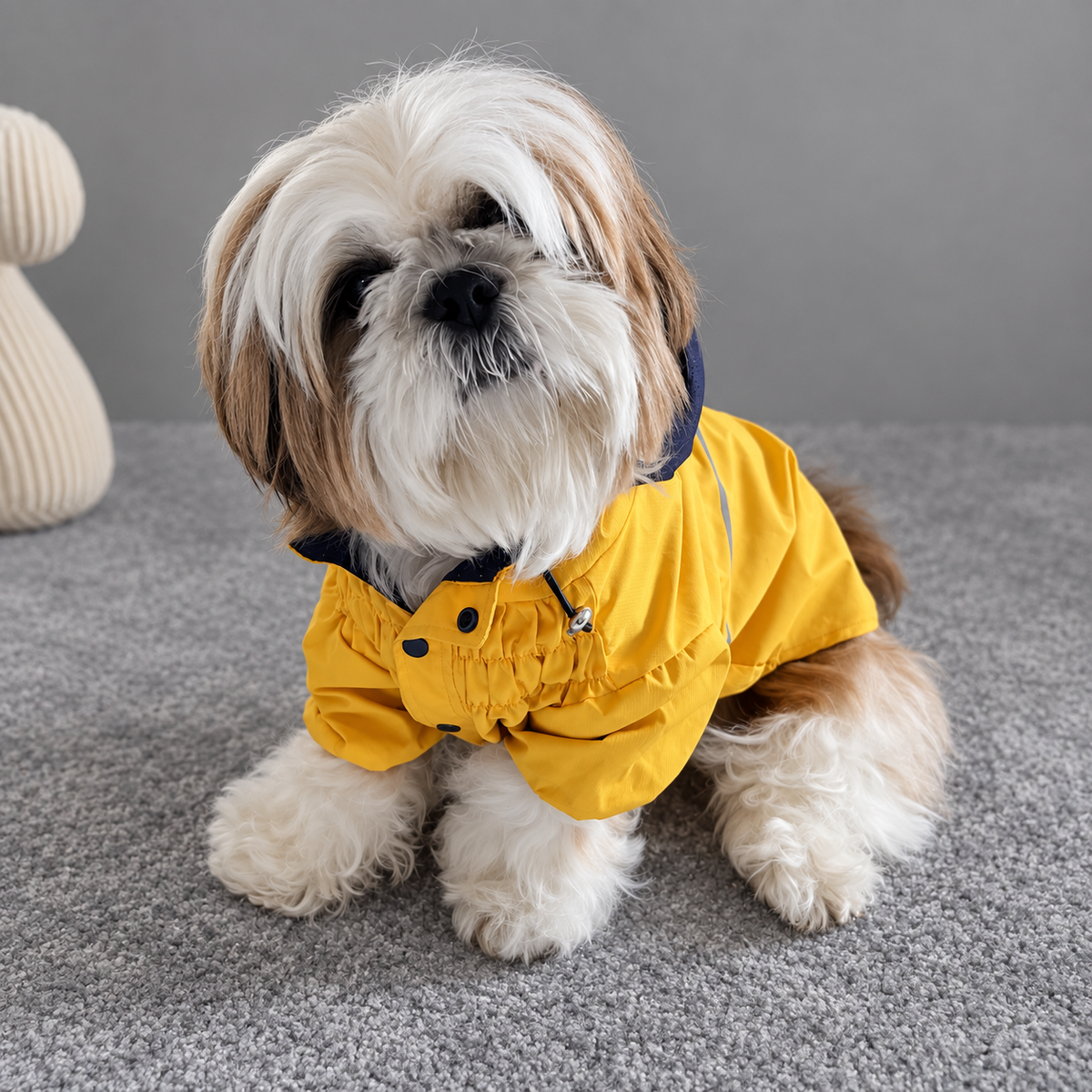 Imperméable Martin Sellier Jaune - Léger & Réfléchissant | Le Dressing du Chien