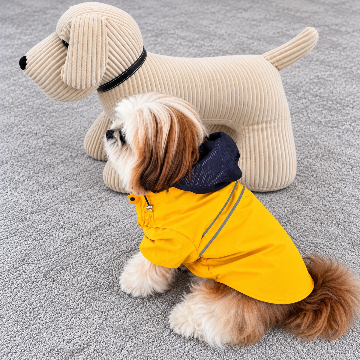 Imperméable Martin Sellier Jaune - Léger & Réfléchissant | Le Dressing du Chien
