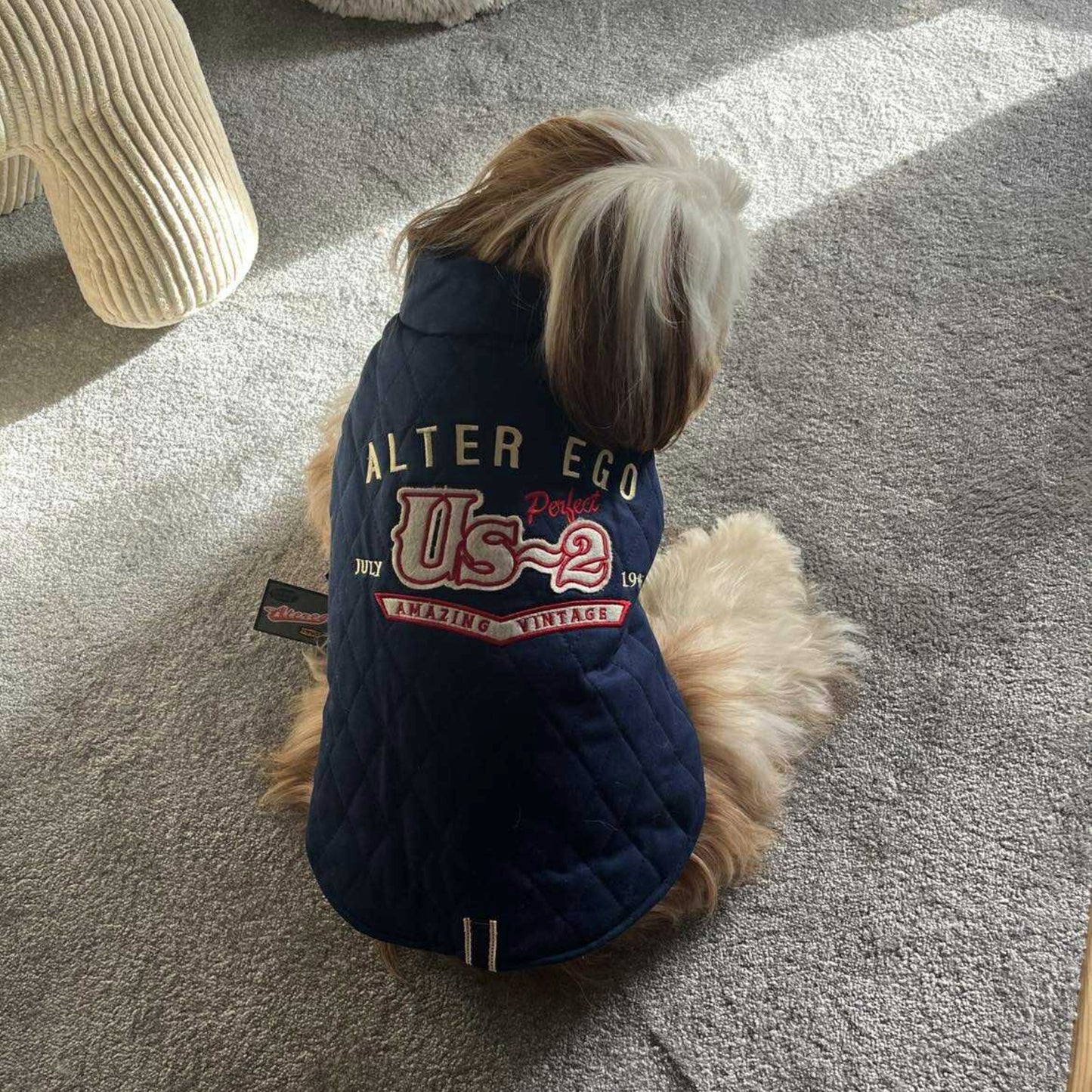 Manteau Réversible Bleu - Alter Ego Vichy Martin Sellier | Le Dressing du Chien