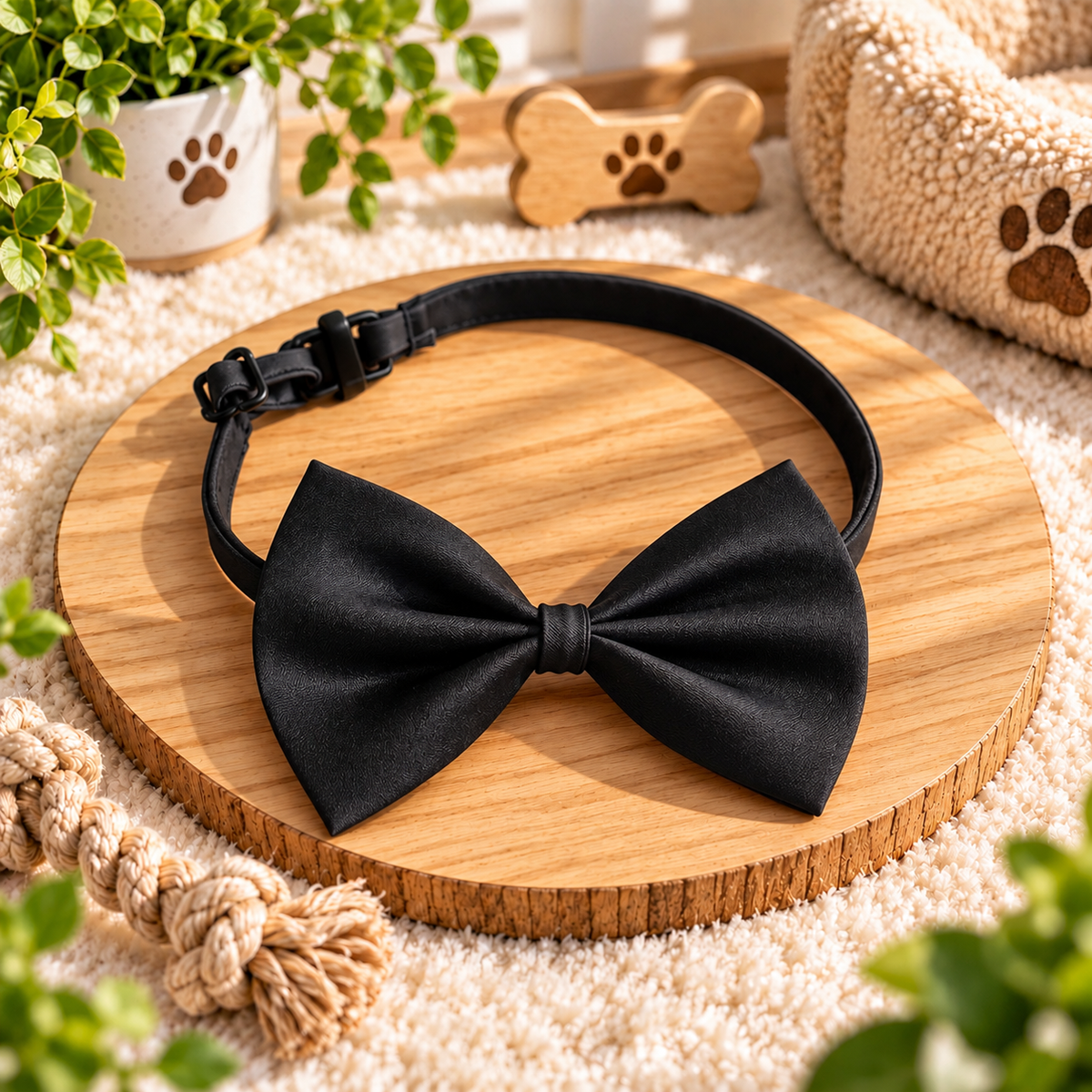 Nœud Papillon Noir - Élégance & Style Assurés | Le Dressing du Chien