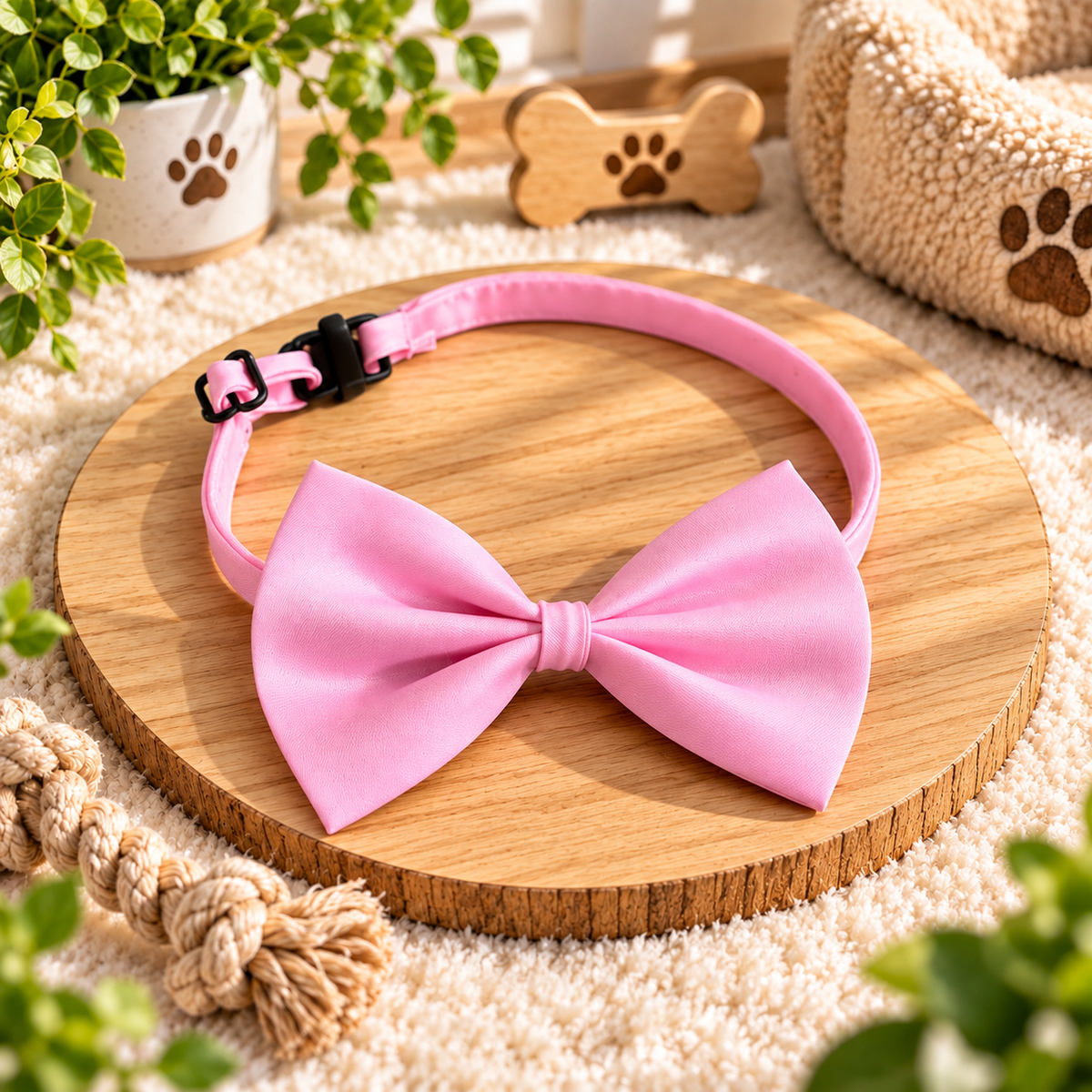 Nœud Papillon Rose - Élégance & Style Assurés | Le Dressing du Chien