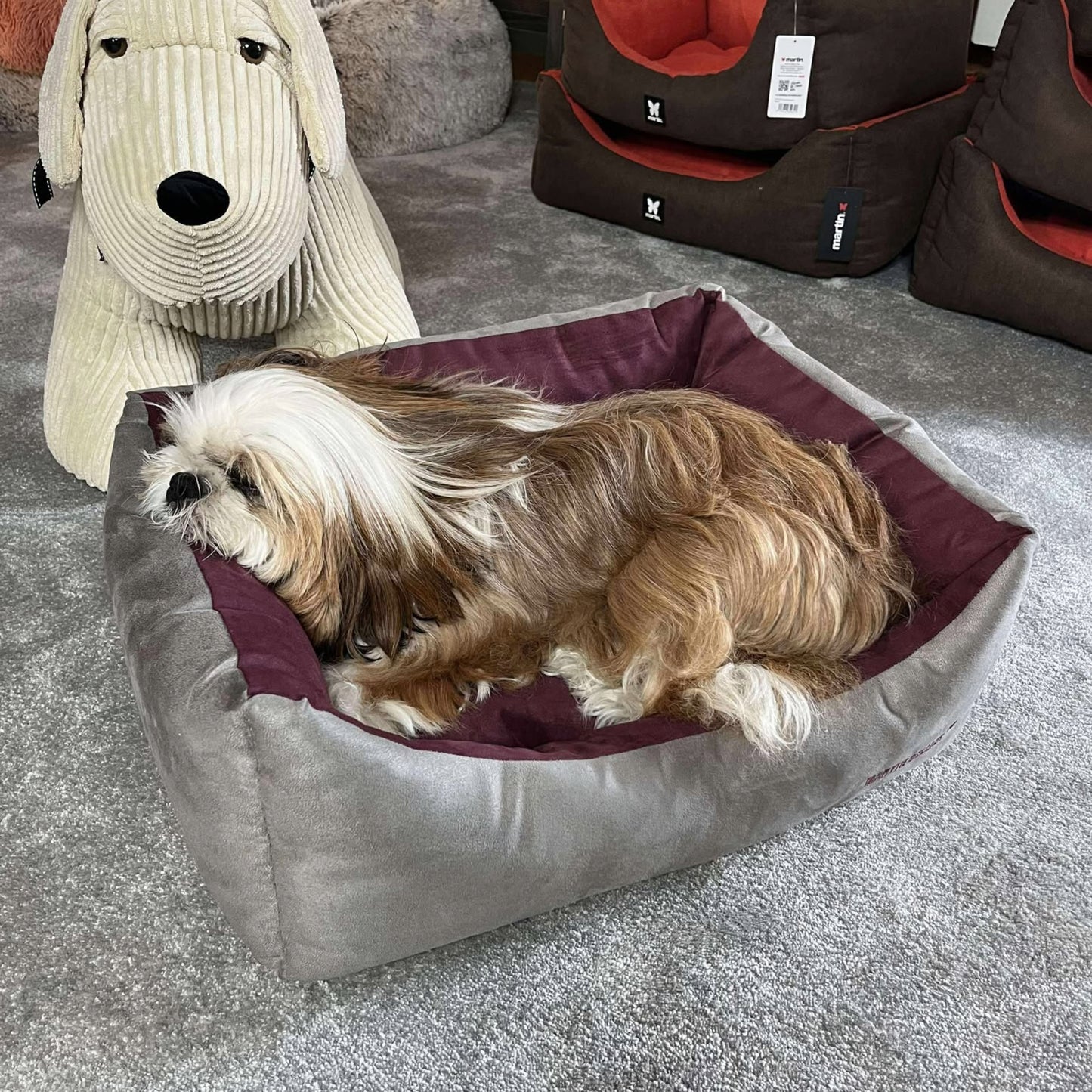 Panier Domino Martin Sellier avec Coussin Amovible - Confort & Élégance | Le Dressing du Chien