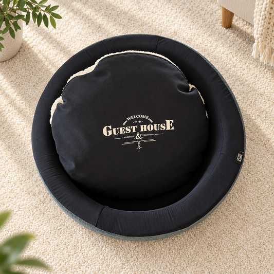 Panier Rond Martin Sellier avec Housse | Le Dressing du chien
