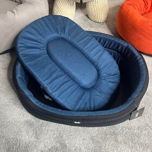 Panier Classique Confort bleu et noir - Martin Sellier | Le Dressing du Chien