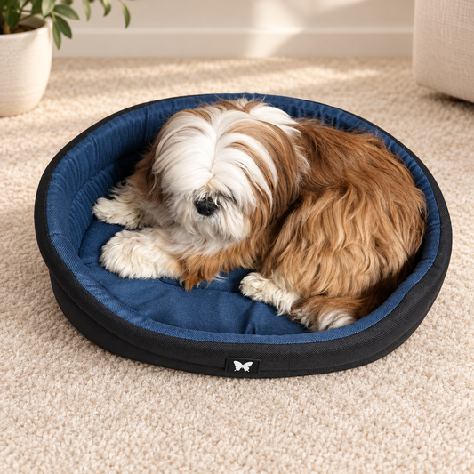 Panier Classique Confort bleu et noir - Martin Sellier | Le Dressing du Chien