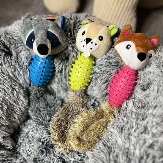 Jouet Peluche Sonore en Caoutchouc - Plaisir & Bien-être | Le Dressing du Chien