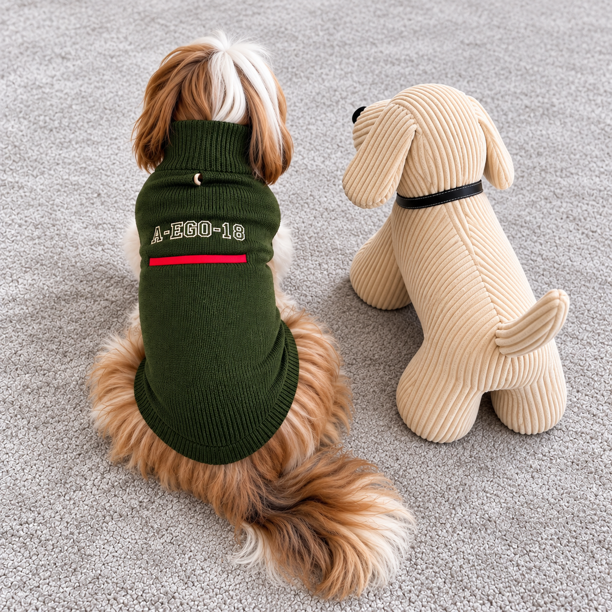 Pull Martin Sellier Alter Ego - Kaki | Le Dressing du Chien