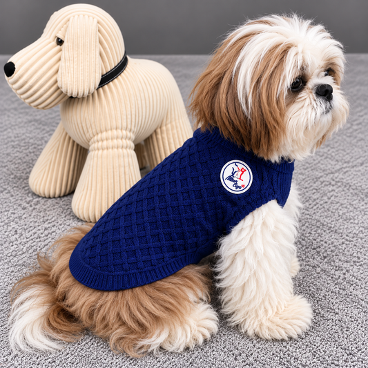 Pull Martin Sellier - Chasseur Alpin - Bleu | Le Dressing du Chien