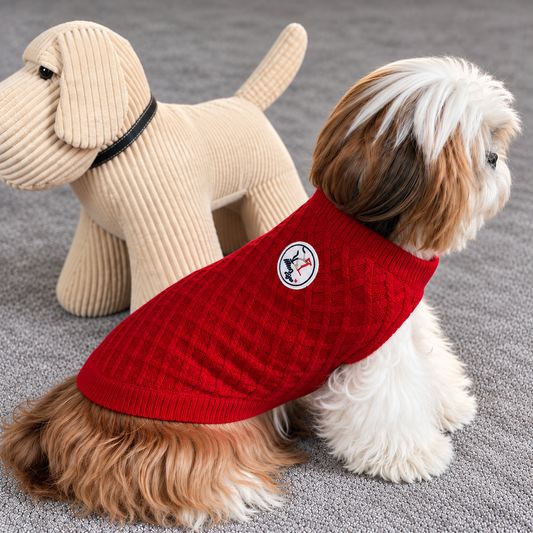 Pull Martin Sellier - Chasseur Alpin - Rouge | Le Dressing du Chien