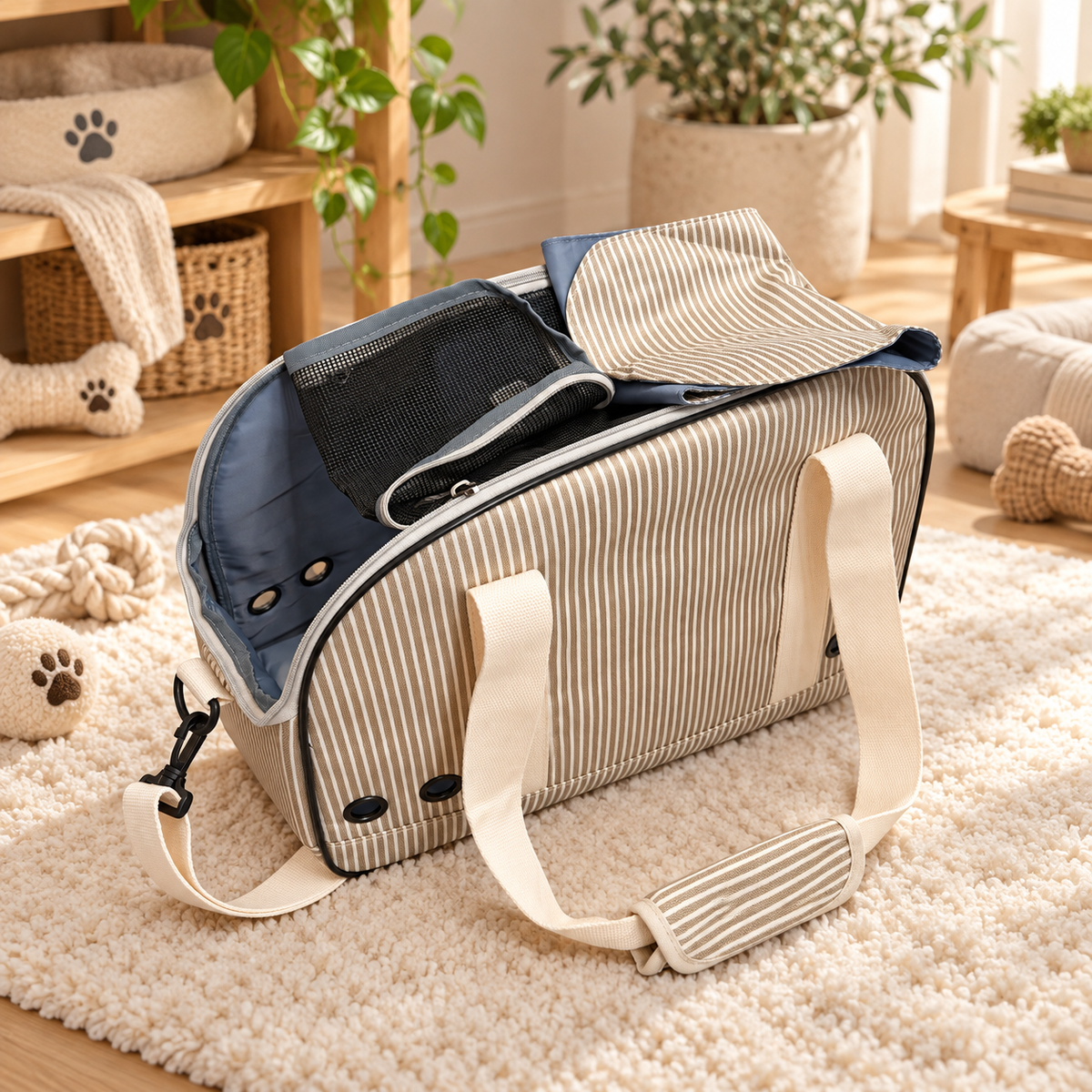 Sac de Transport pour Chien "Bobby" - Chic, Douillet et Pratique | Le Dressing du Chien