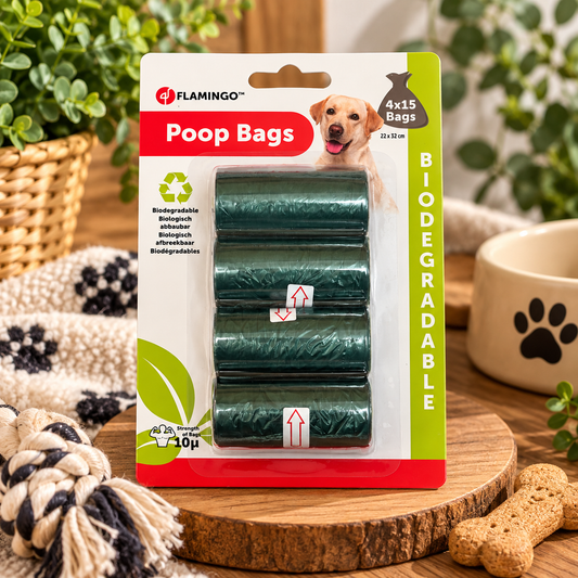 Sachets Ramasse-Crottes Biodégradables - 100% Écolo & Sans Plastique | Le Dressing du Chien