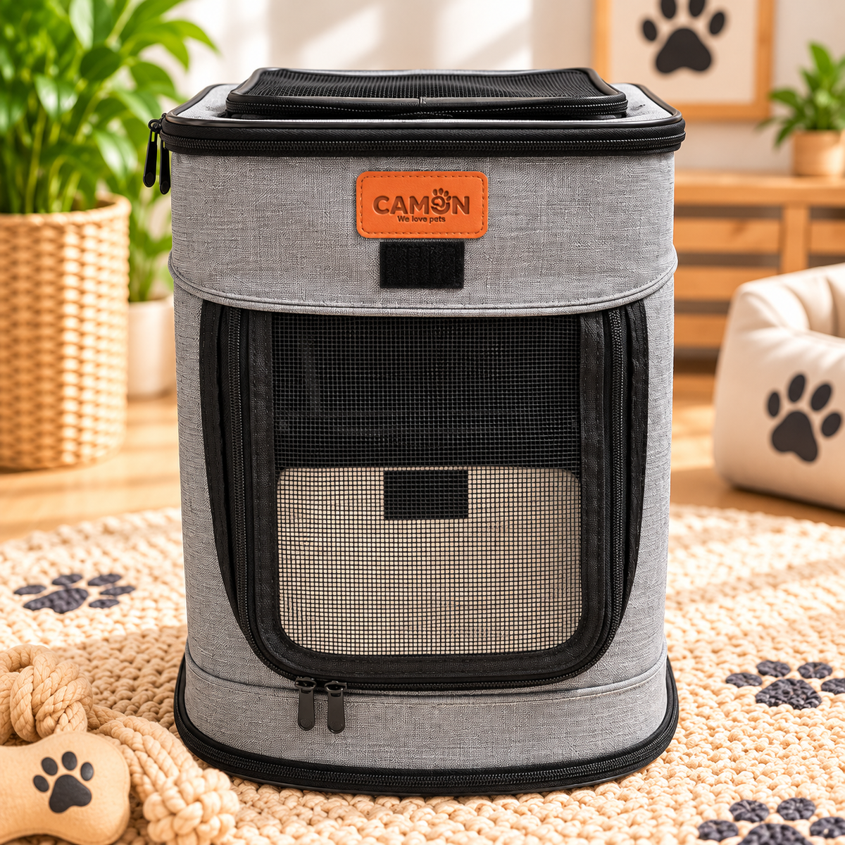 Sac à Dos de Transport Gris - Léger, Confortable et Ultra Pratique | Le Dressing du Chien