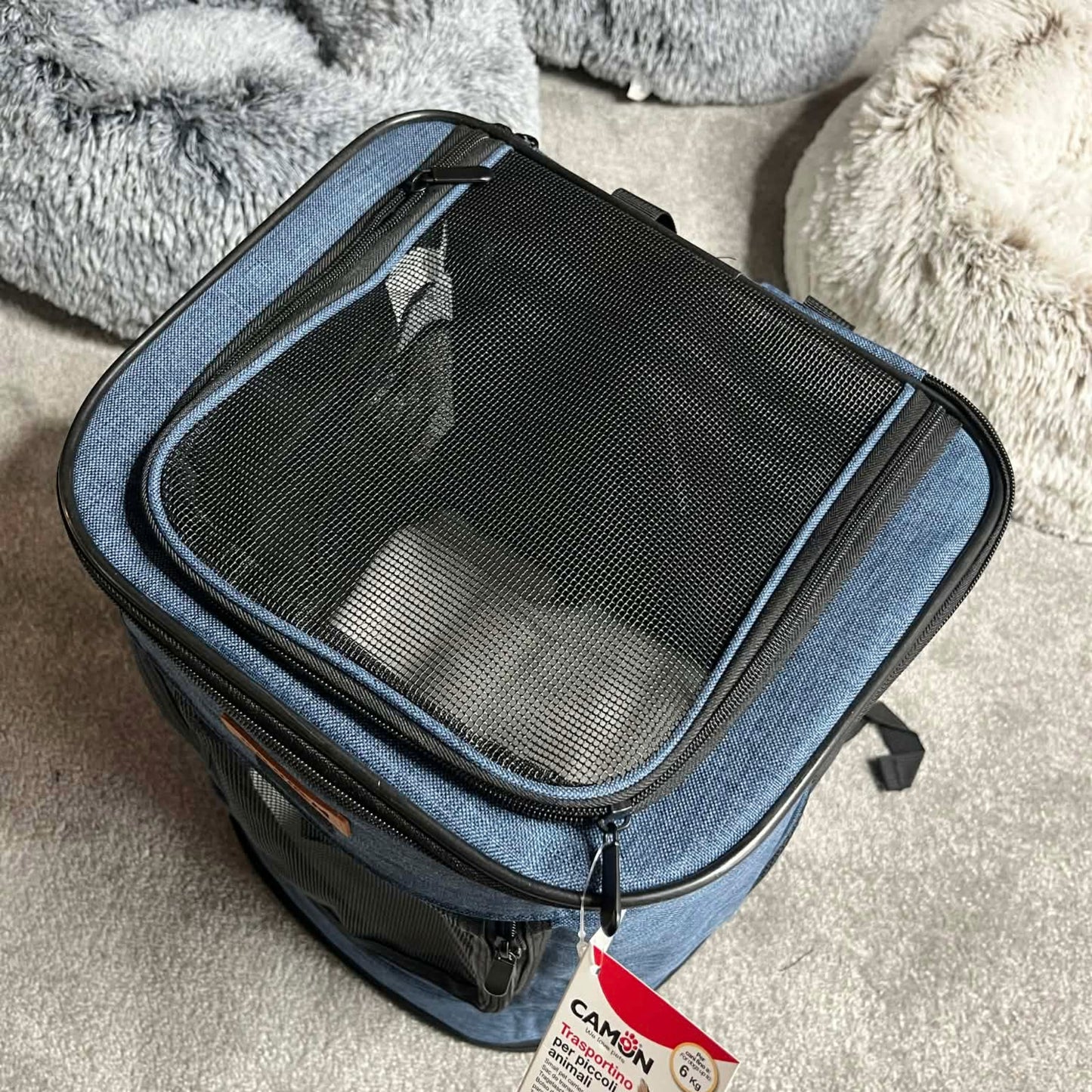 Sac à dos de transport Bleu - Léger, confortable et ultra pratique | Le Dressing du Chien